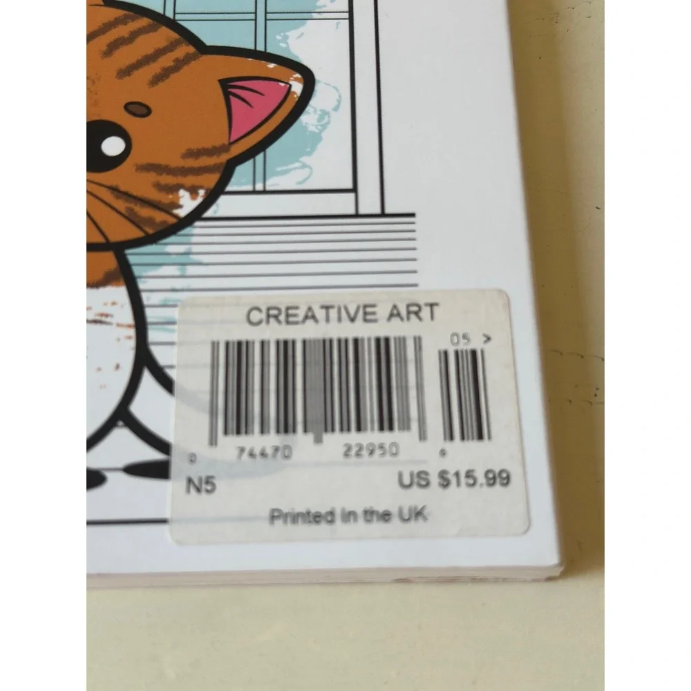Creative Art Cute Cosy Colouring Kittens Coloring Book UK Edition
